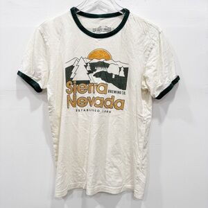 Vintage Sierra Nevada Brewing Co Short Sleeve Ringer Tee Small Cotton
